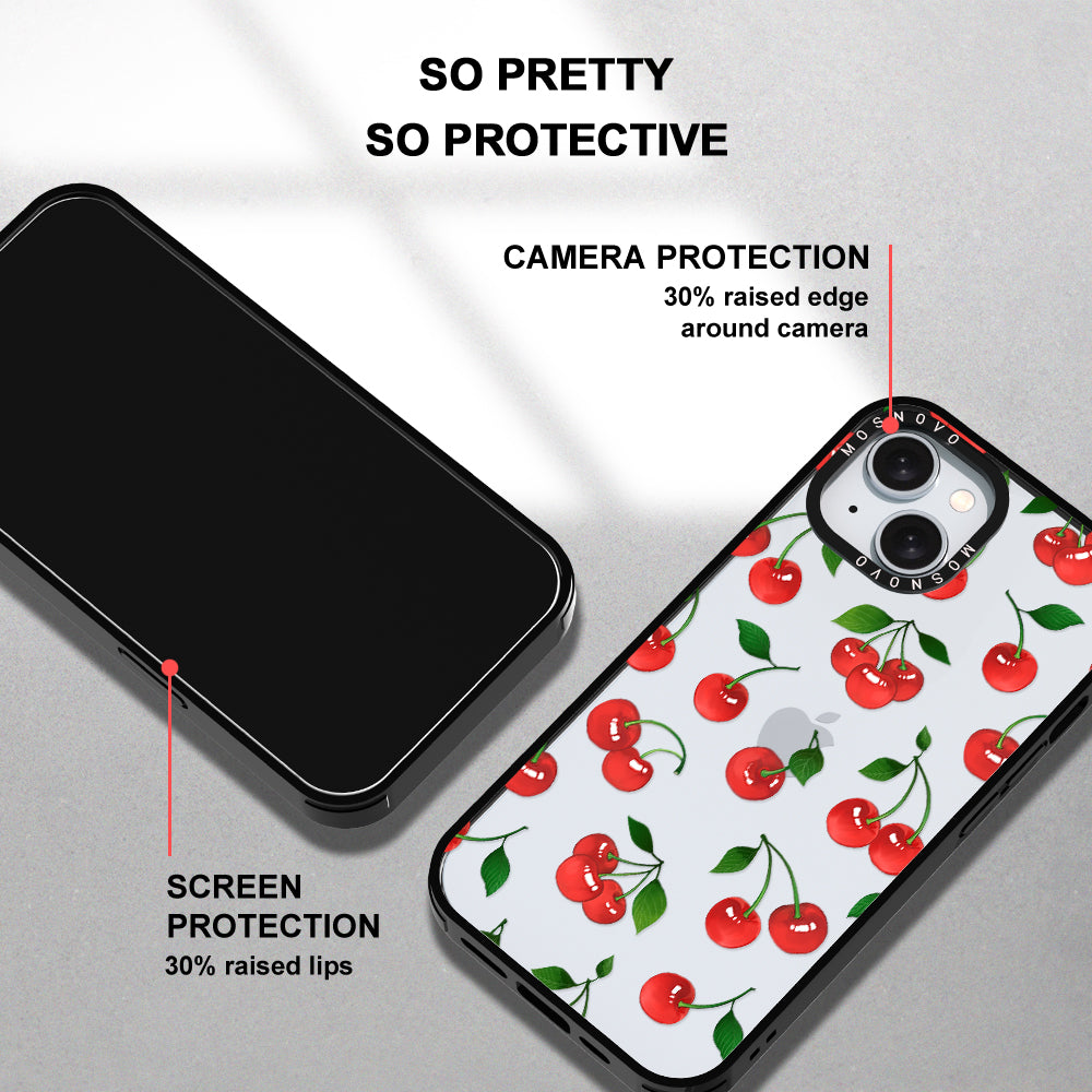 Cute Cherry Phone Case - iPhone 15 Case Black