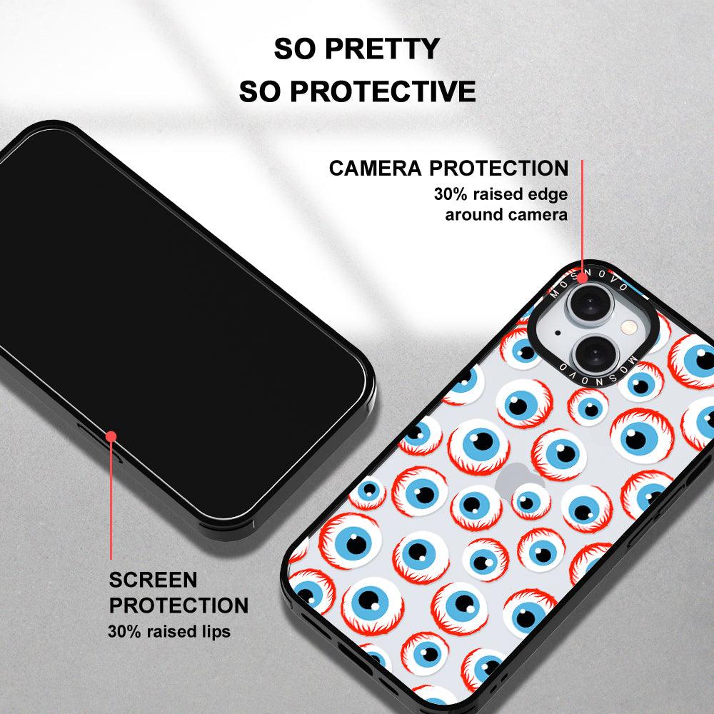 Scary Eyeball Phone Case - iPhone 15 Case - MOSNOVO