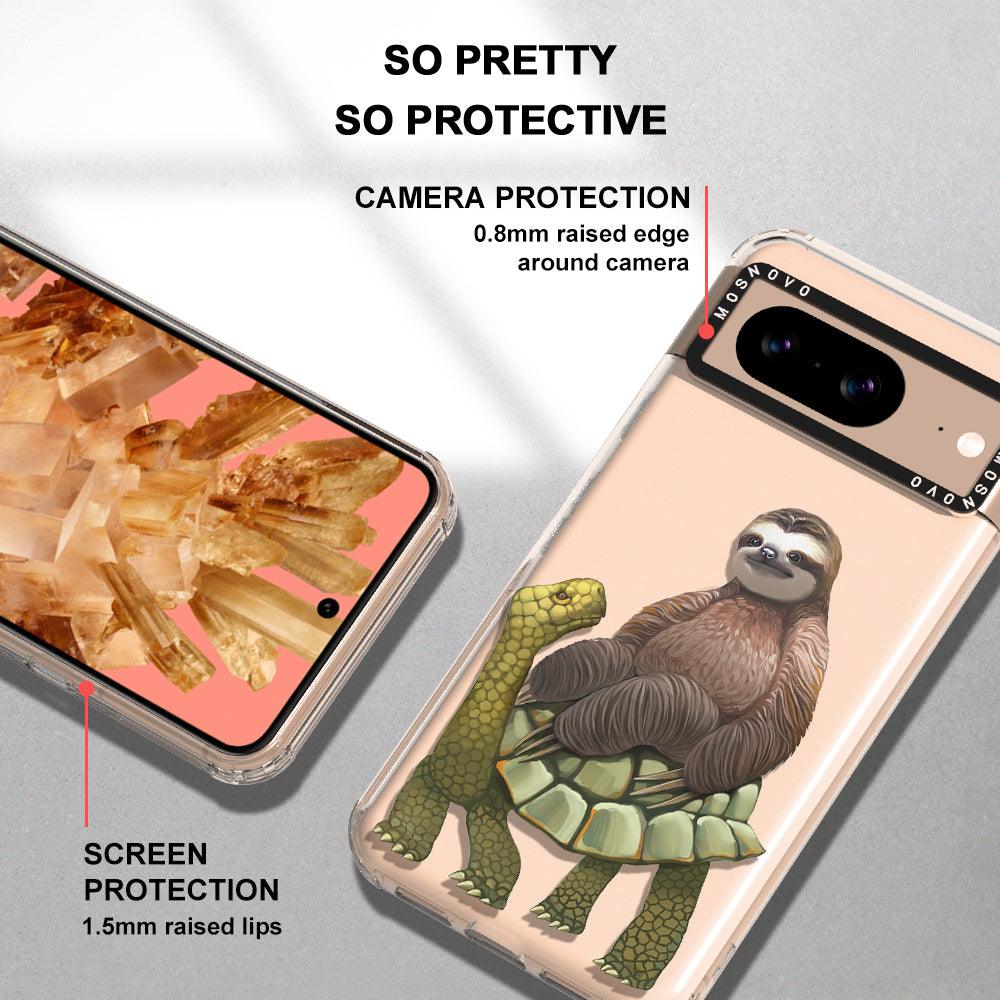 Sloth Turtle Phone Case - Google Pixel 8 Case - MOSNOVO