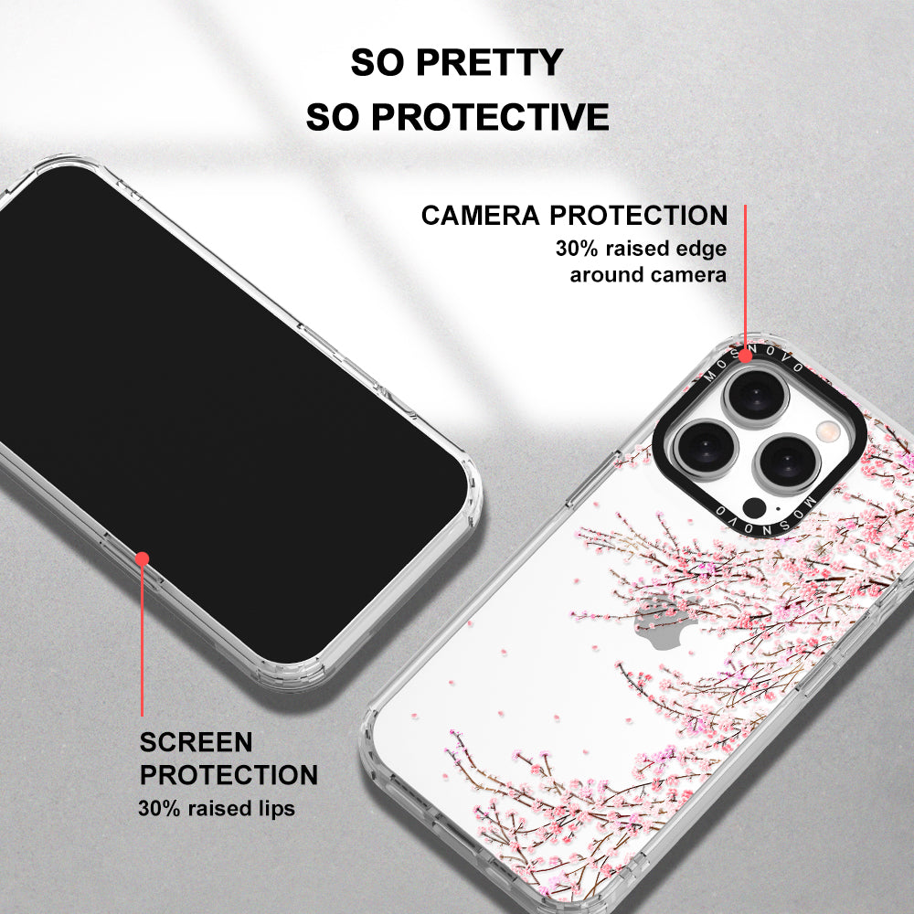 Cherry Blossom Phone Case - iPhone 15 Pro Case Clear