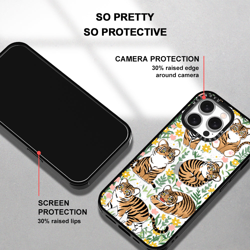 Cute Tiger Phone Case - iPhone 15 Pro Max Case - MOSNOVO