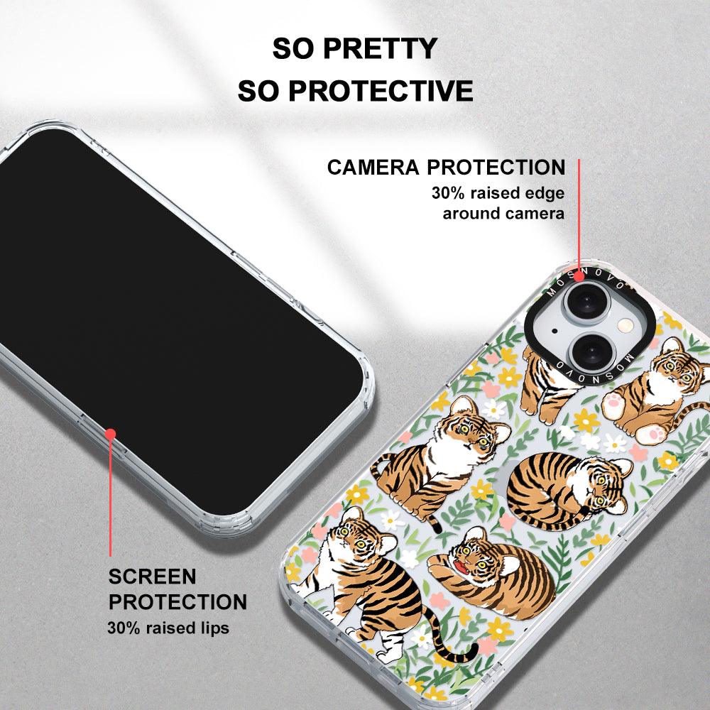 Cute Tiger Phone Case - iPhone 15 Plus Case - MOSNOVO