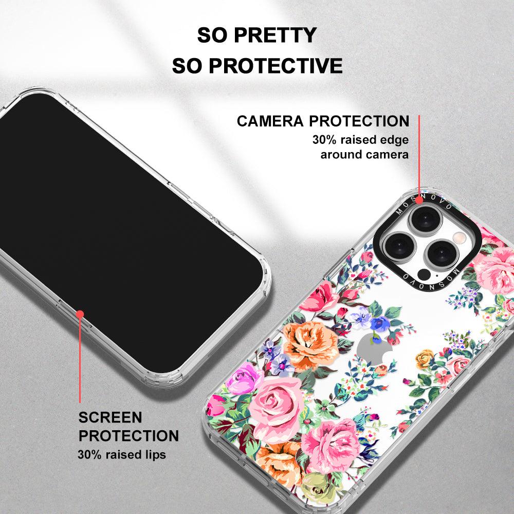 Flower Garden Phone Case - iPhone 15 Pro Max Case - MOSNOVO