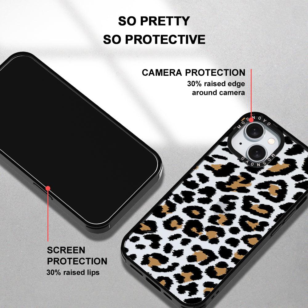 Leopard Print Phone Case - iPhone 15 Plus Case - MOSNOVO