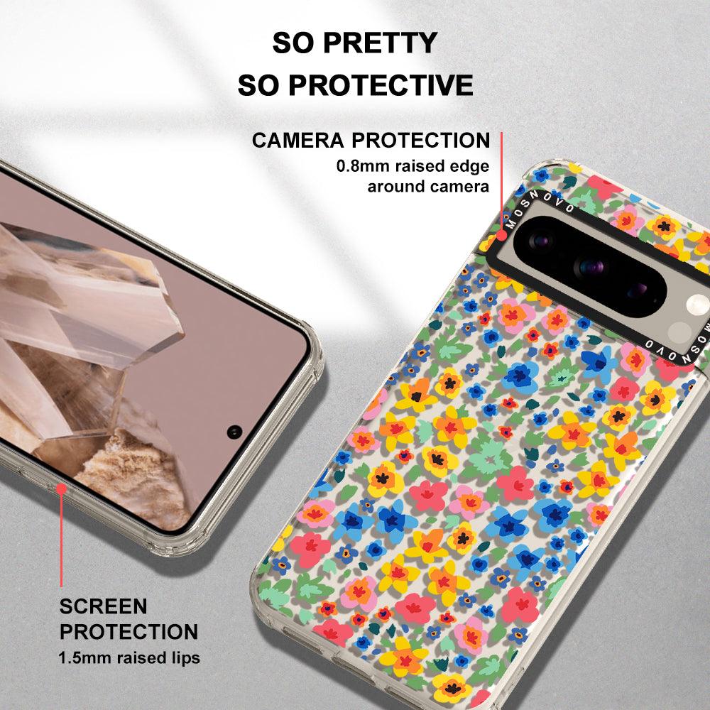 Lovely Floral Flower Phone Case - Google Pixel 8 Pro Case - MOSNOVO