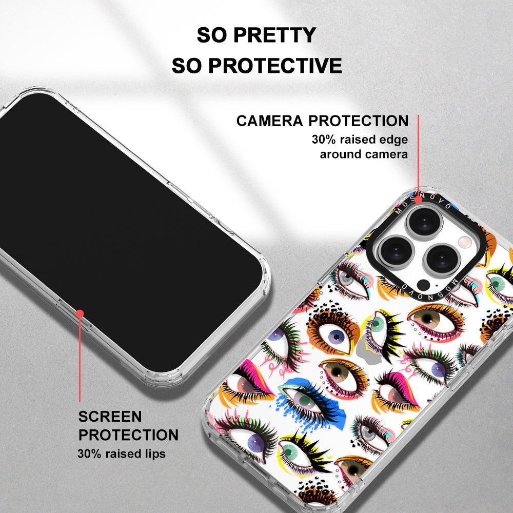 Eyes Phone Case - iPhone 15 Pro Case - MOSNOVO