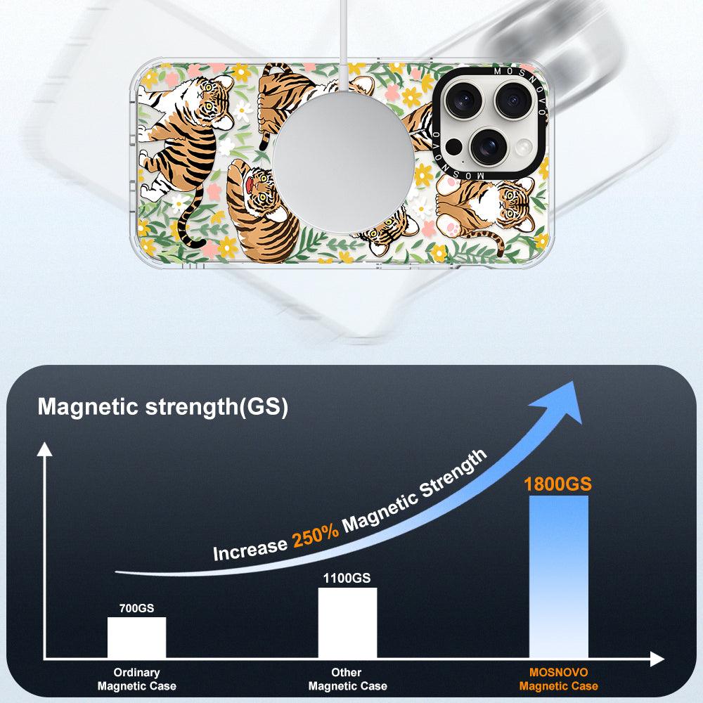 Cute Tiger Phone Case - iPhone 15 Pro Max Case - MOSNOVO