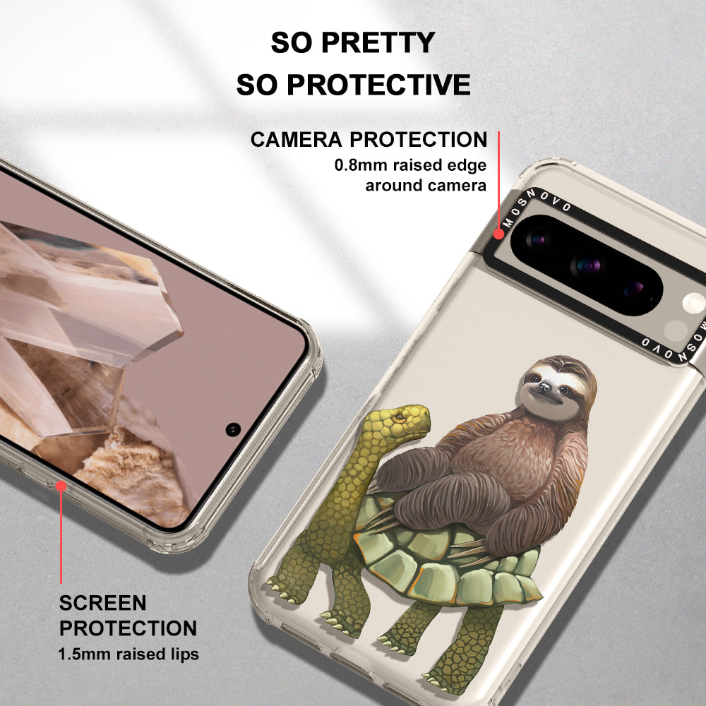 Sloth Turtle Phone Case - Google Pixel 8 Pro Case - MOSNOVO