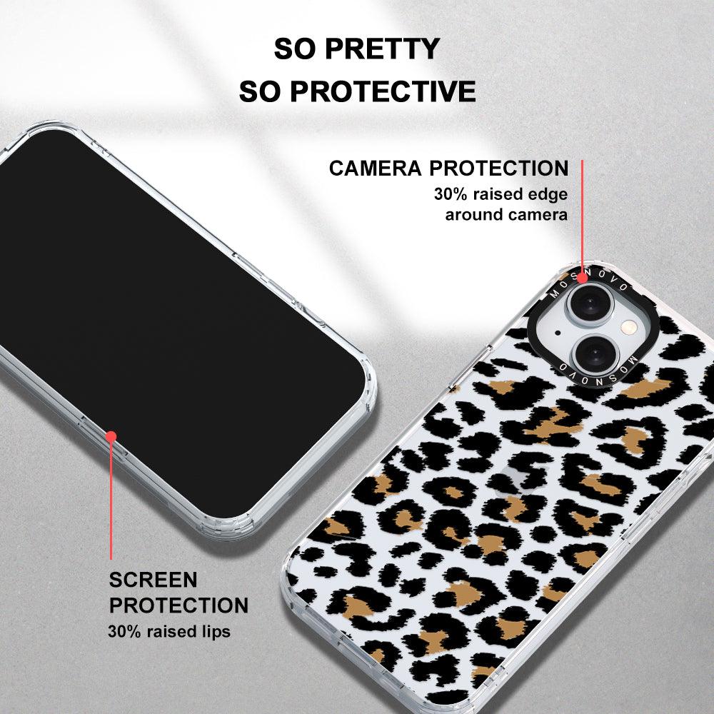 Leopard Print Phone Case - iPhone 15 Plus Case - MOSNOVO