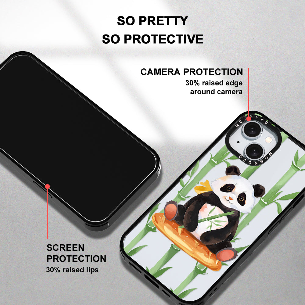 Bamboo Panda Phone Case - iPhone 15 Plus Case - MOSNOVO