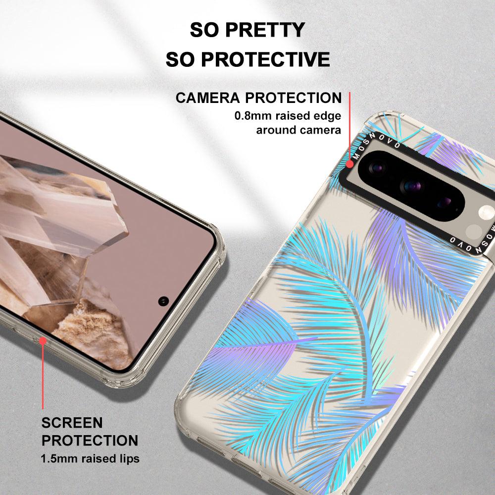 Gradient Tropical Palm Leaf Phone Case - Google Pixel 8 Pro Case - MOSNOVO