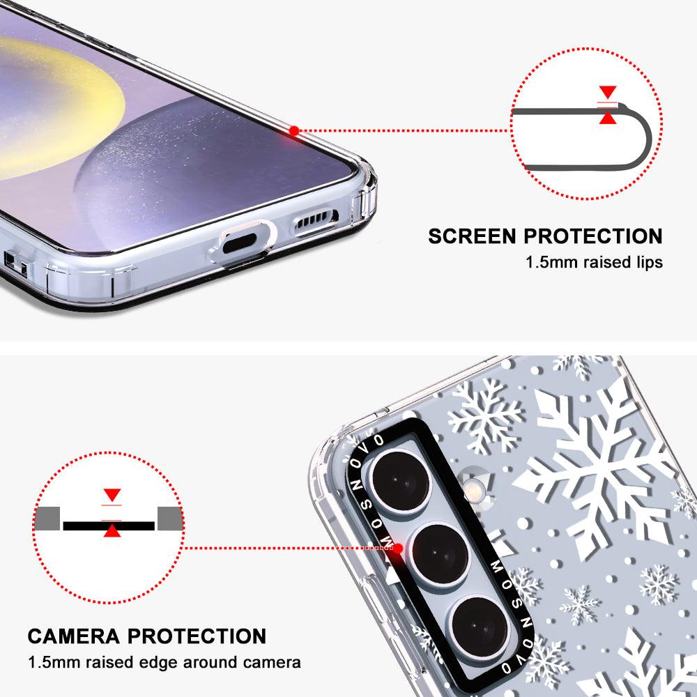 Snowflake Phone Case - Samsung Galaxy S24 Case - MOSNOVO