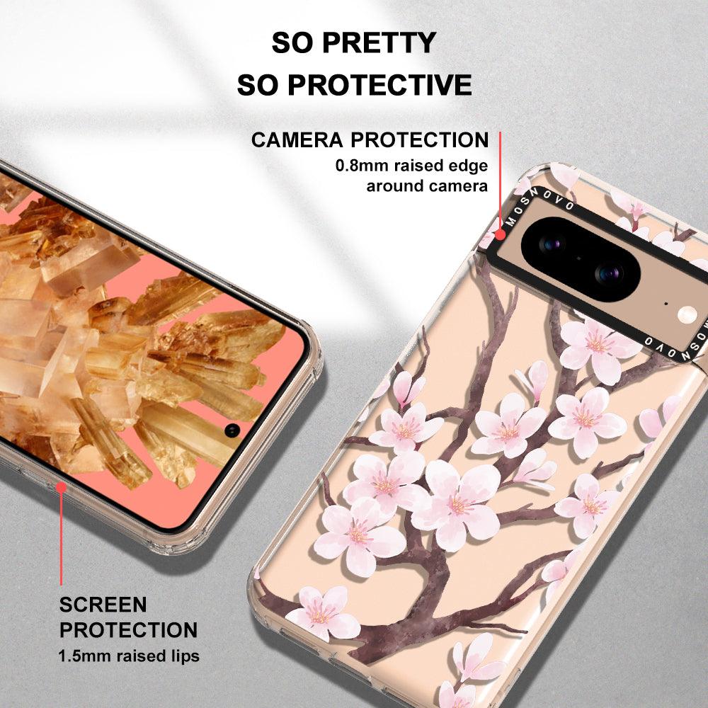 Cherry Blossom Flower Phone Case - Google Pixel 8 Case - MOSNOVO