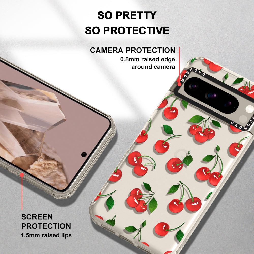 Poppy Cherry Phone Case - Google Pixel 8 Pro Case - MOSNOVO