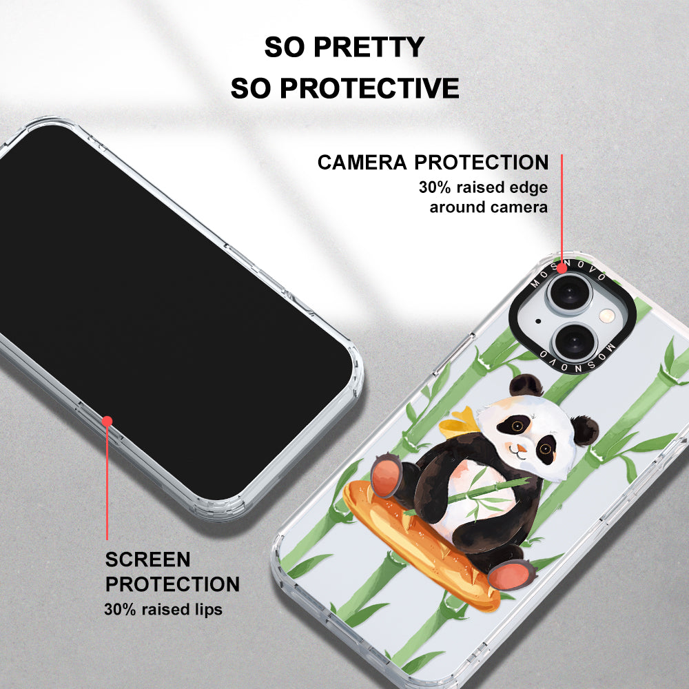 Bamboo Panda Phone Case - iPhone 15 Plus Case - MOSNOVO