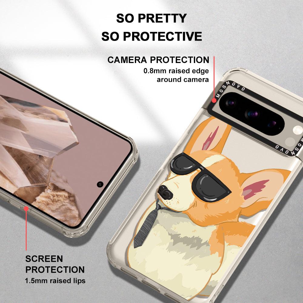 Fluffy Corgi Phone Case - Google Pixel 8 Pro Case - MOSNOVO