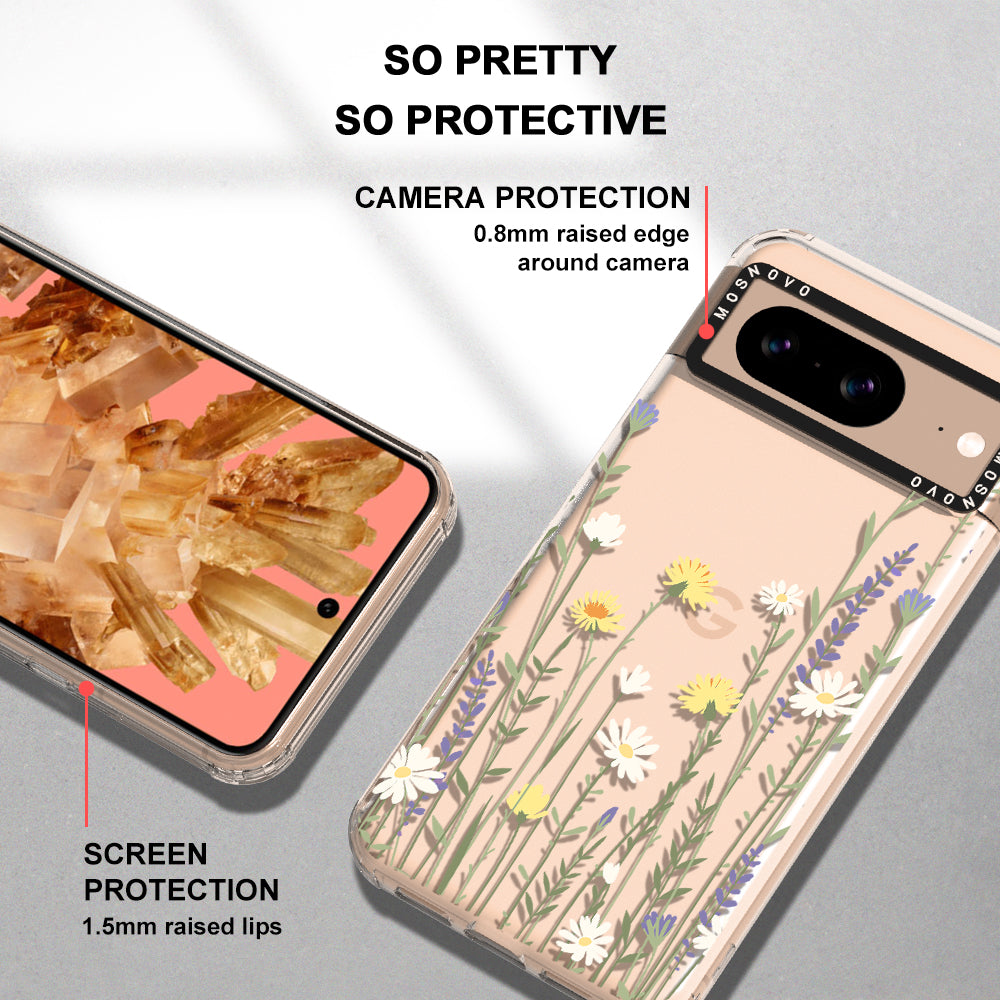 Wild Meadow Floral Phone Case - Google Pixel 8 Case - MOSNOVO