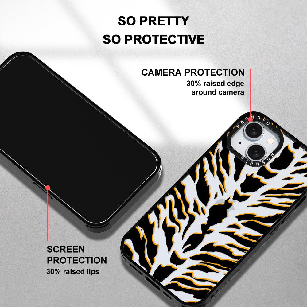 Tiger Print Phone Case - iPhone 15 Case - MOSNOVO