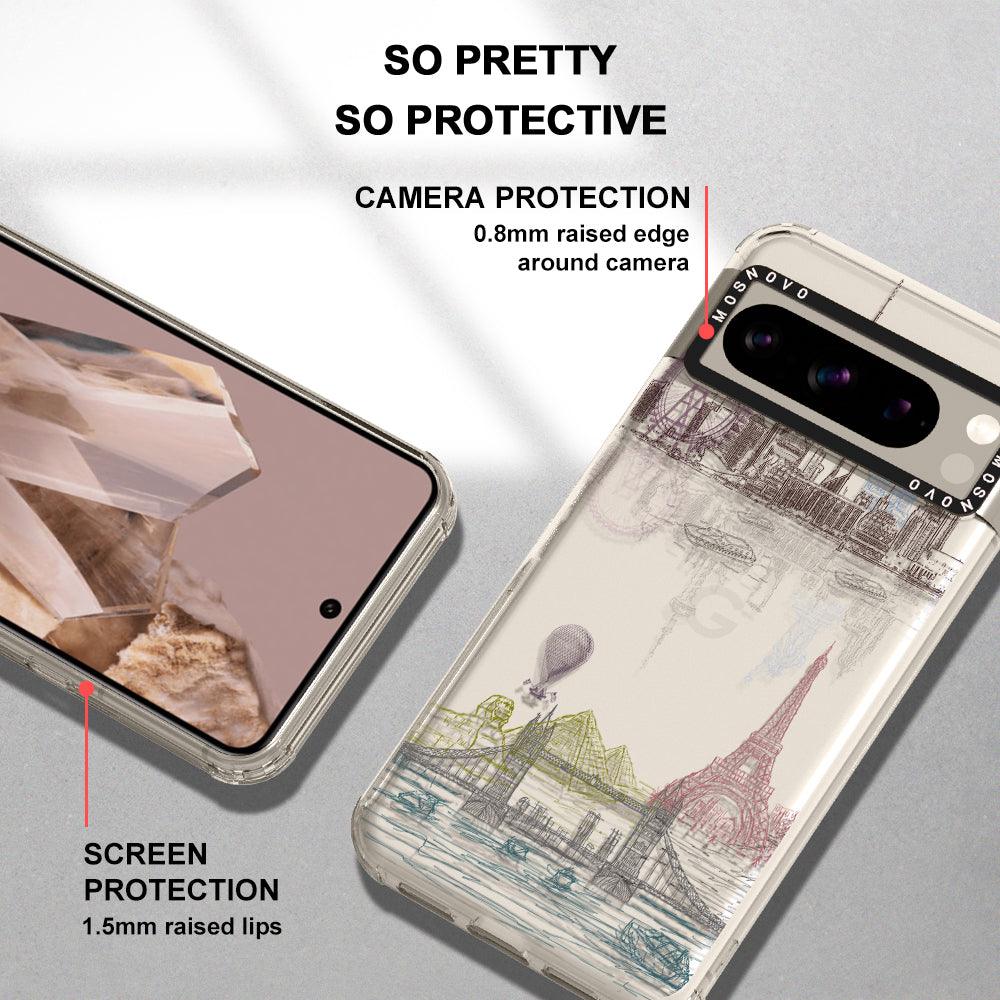 The World City Phone Case - Google Pixel 8 Pro Case - MOSNOVO