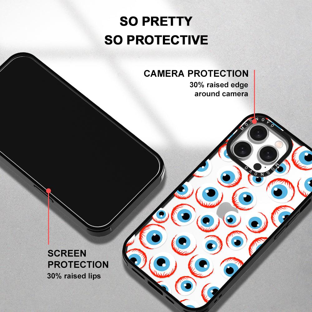 Scary Eyeball Phone Case - iPhone 15 Pro Max Case - MOSNOVO