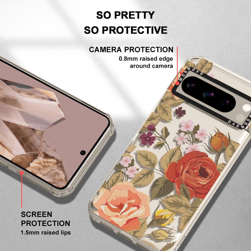 Vintage Roses Phone Case - Google Pixel 8 Pro Case - MOSNOVO