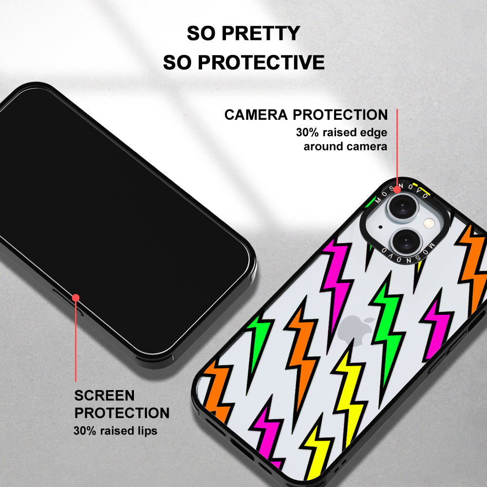 Colorful Lightning Phone Case - iPhone 15 Plus Case - MOSNOVO