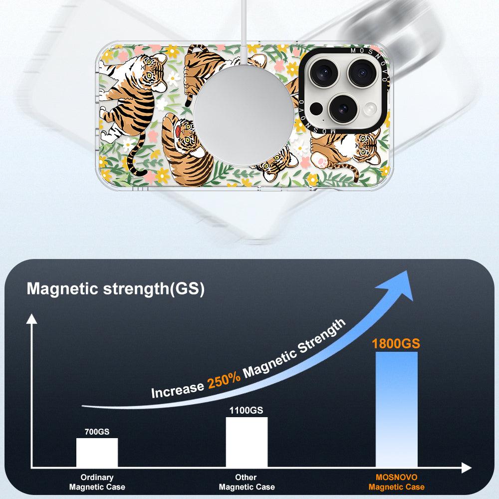 Cute Tiger Phone Case - iPhone 15 Pro Case - MOSNOVO