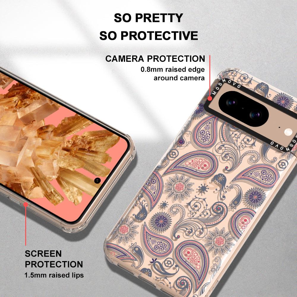 Paisley Phone Case - Google Pixel 8 Case - MOSNOVO