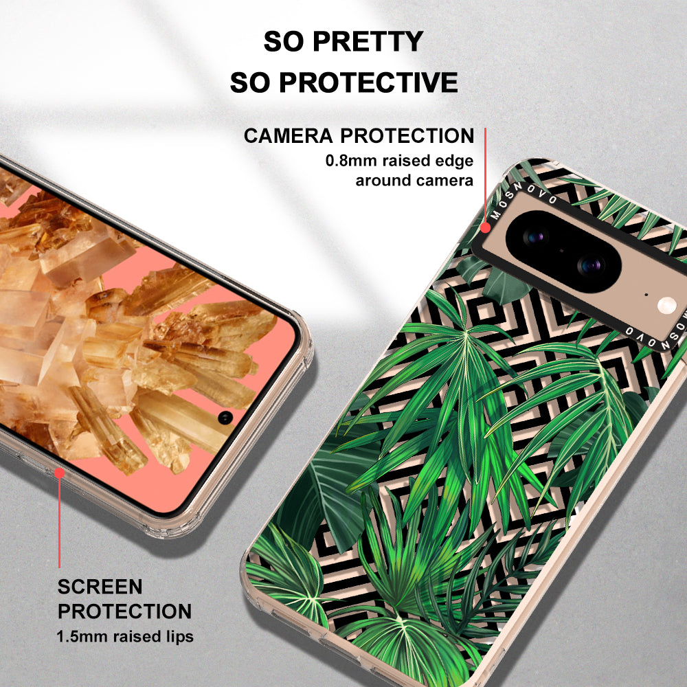 Areca Palm Pattern Phone Case - Google Pixel 8 Case - MOSNOVO