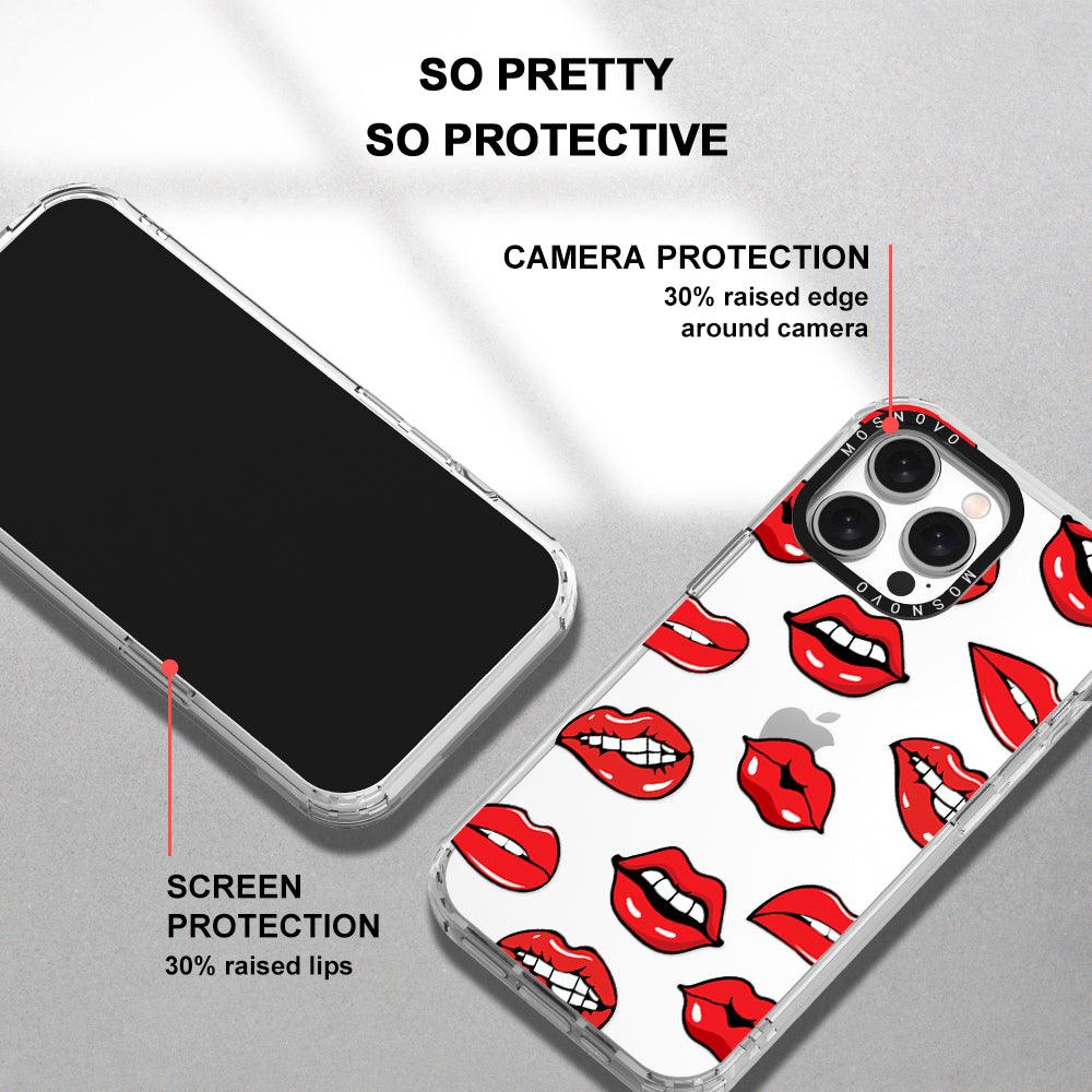 Hot Lips Phone Case - iPhone 15 Pro Max Case - MOSNOVO