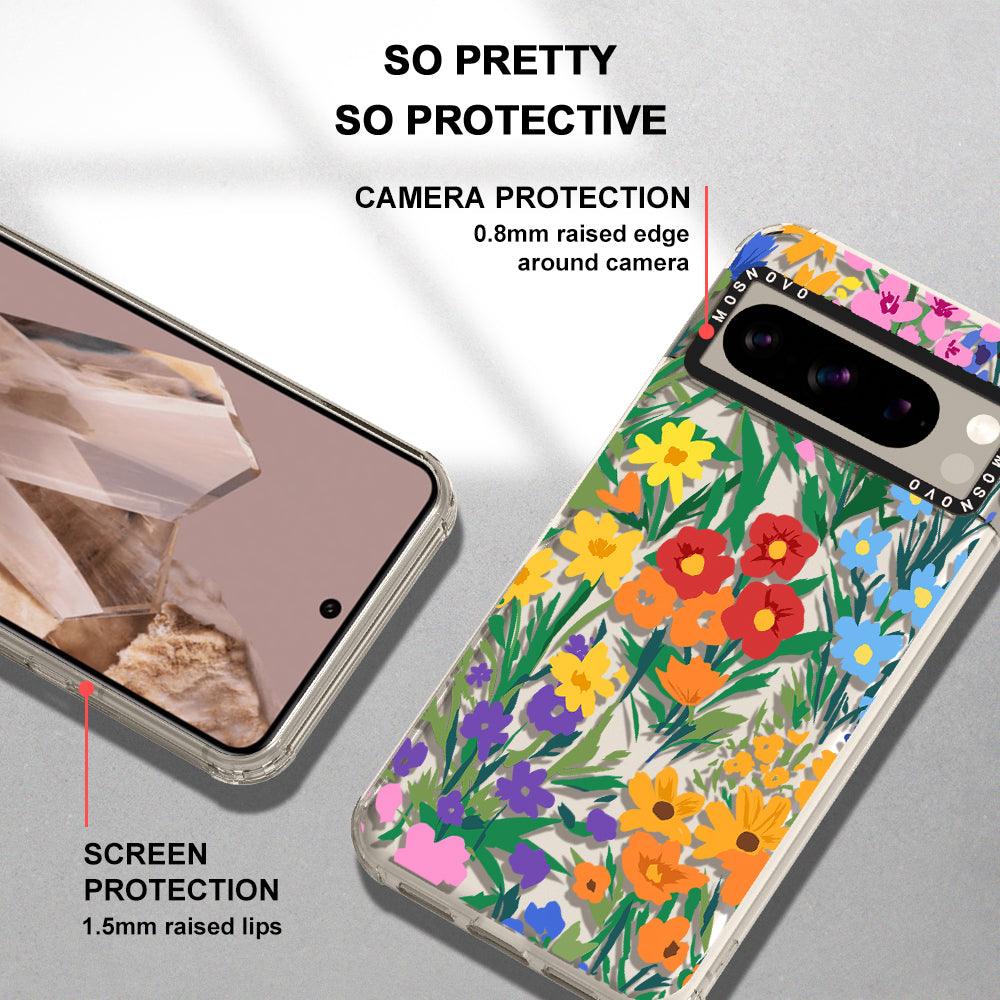 Spring Botanical Flower Floral Phone Case - Google Pixel 8 Pro Case - MOSNOVO