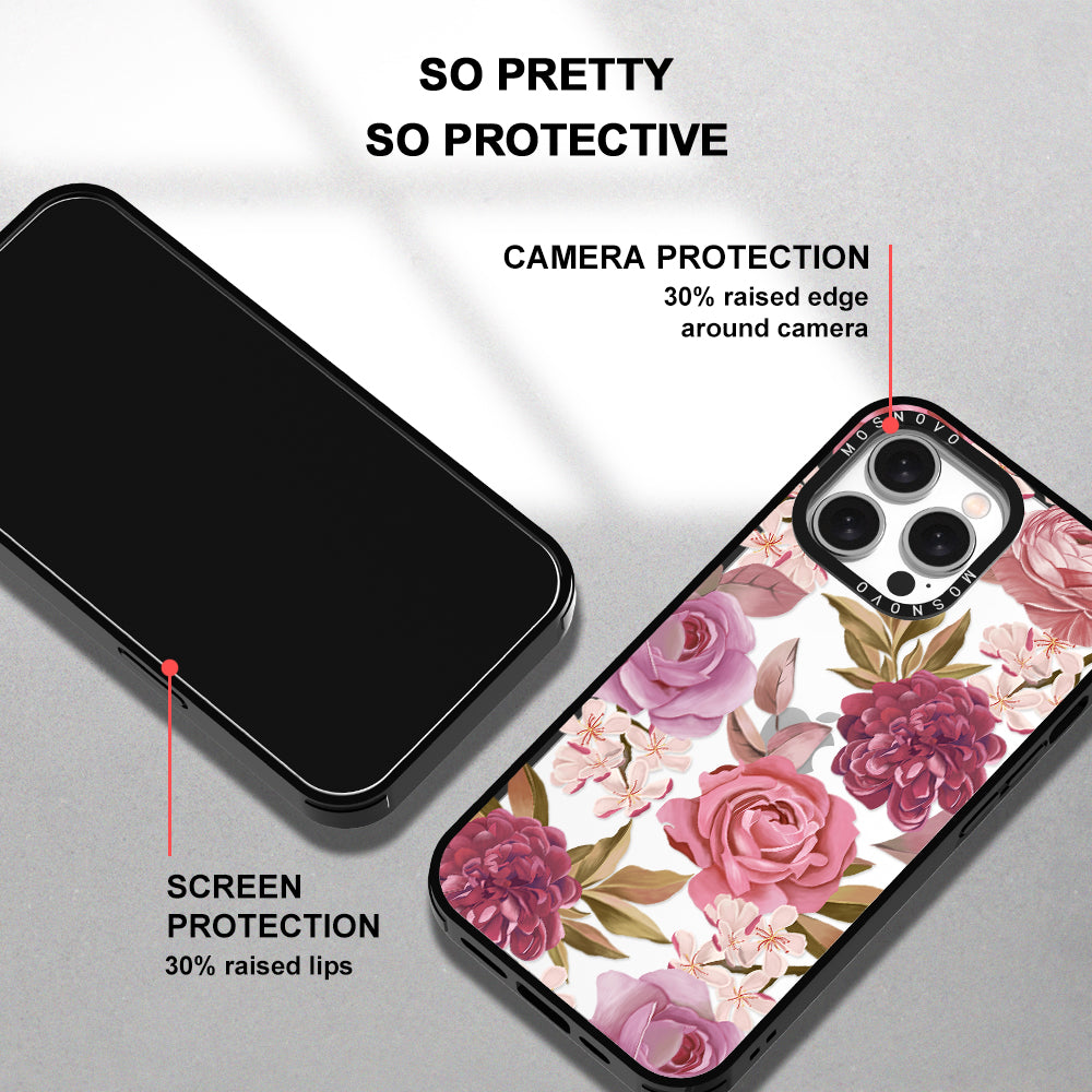 Blossom Flowe Floral Phone Case - iPhone 15 Pro Max Case - MOSNOVO