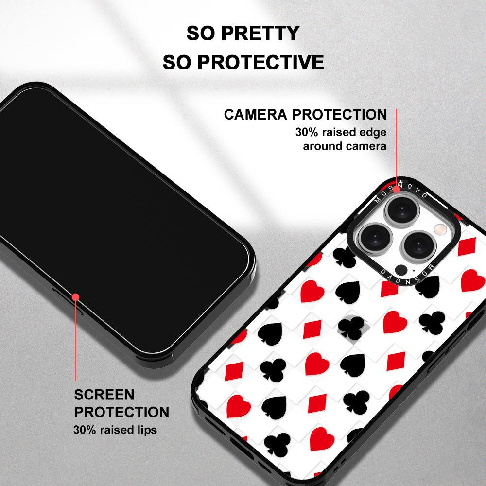 Checker Poker Phone Case - iPhone 15 Pro Case - MOSNOVO