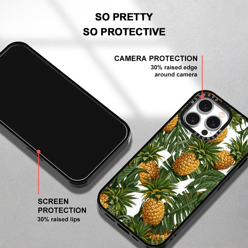 Pineapple Botany Phone Case - iPhone 15 Pro Max Case - MOSNOVO