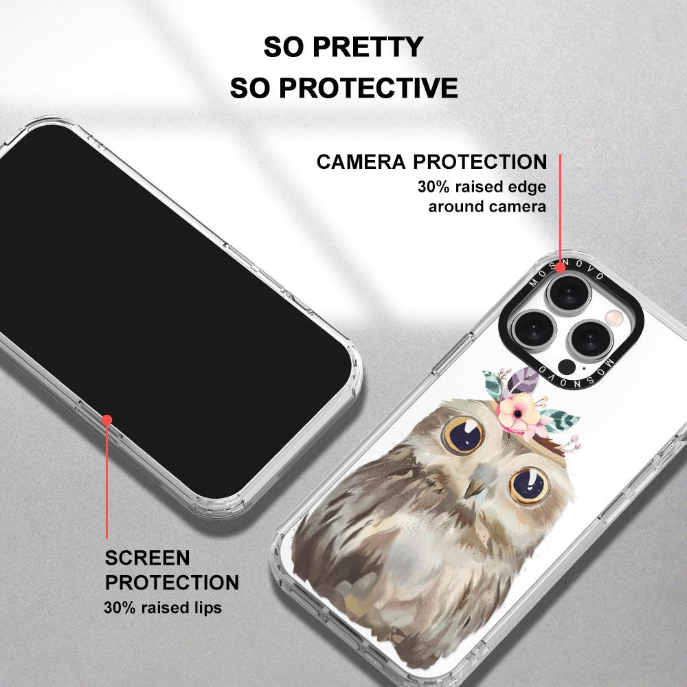 Cute Owl Phone Case - iPhone 15 Pro Max Case - MOSNOVO