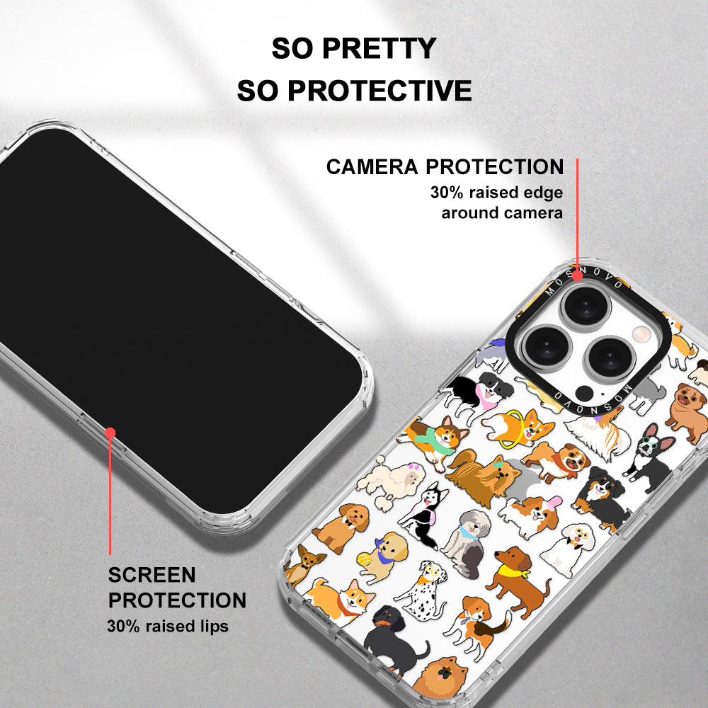 Cute Puppy Phone Case - iPhone 15 Pro Case - MOSNOVO