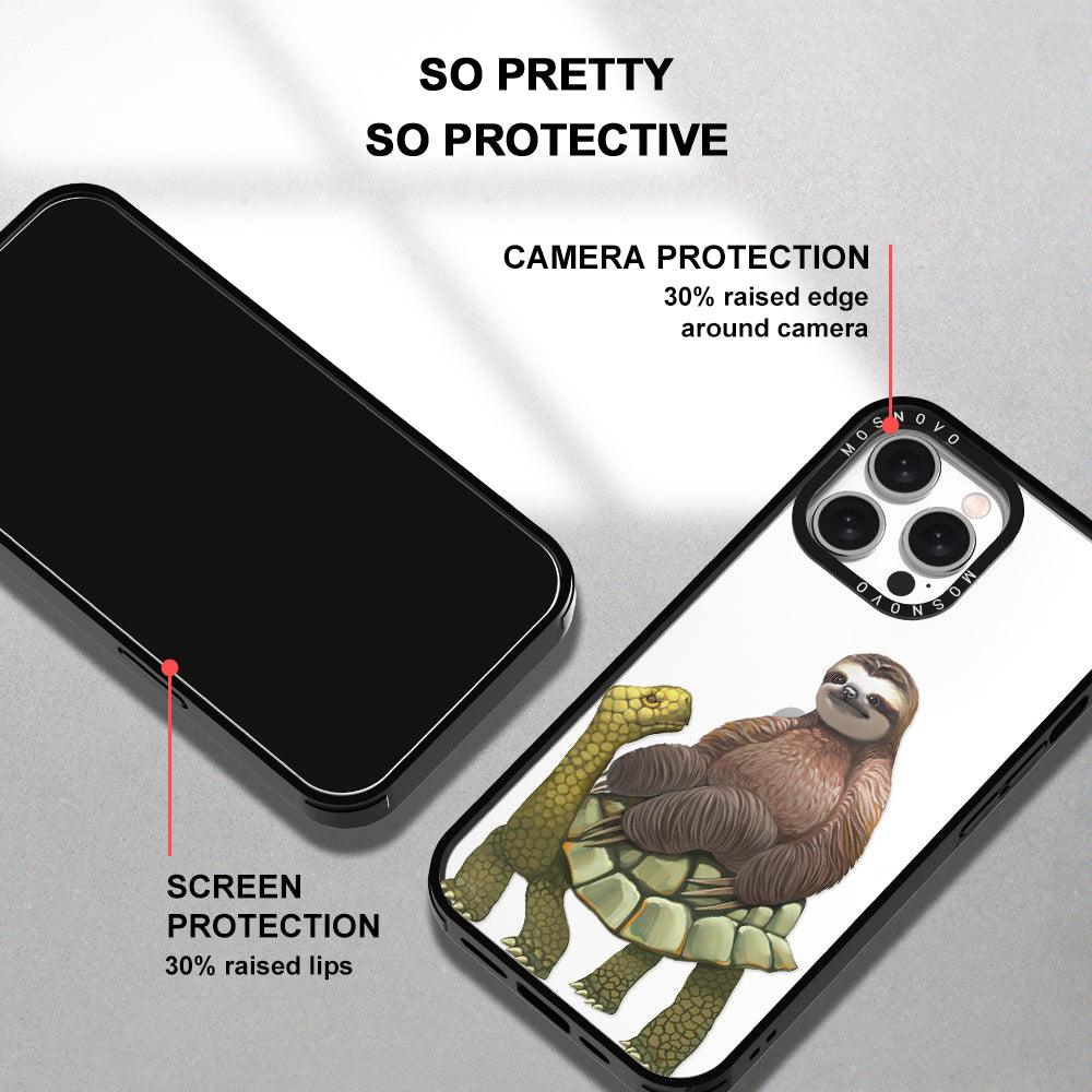 Sloth Turtle Phone Case - iPhone 15 Pro Max Case - MOSNOVO