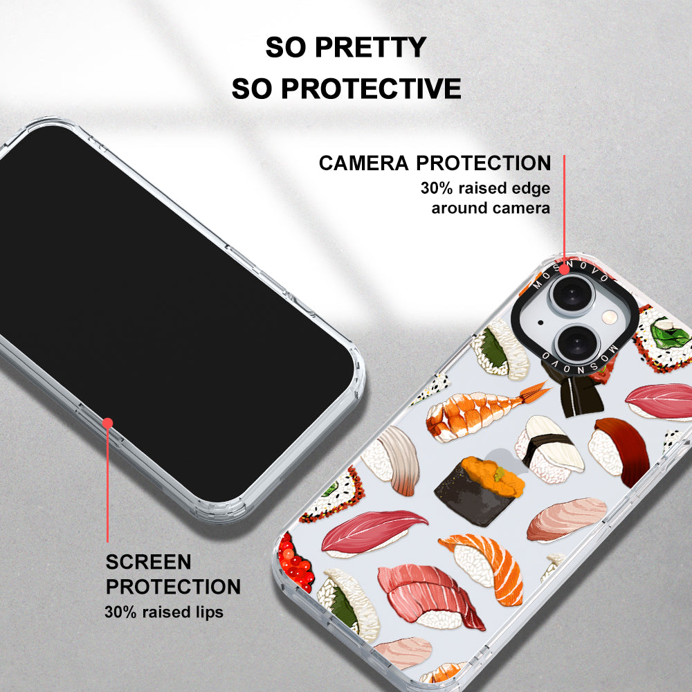 Mixed Sushi Phone Case - iPhone 15 Case - MOSNOVO