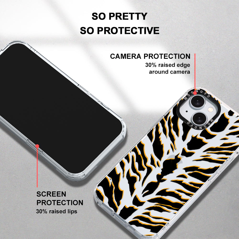 Tiger Print Phone Case - iPhone 15 Plus Case - MOSNOVO