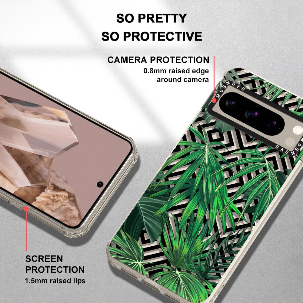 Areca Palm Pattern Phone Case - Google Pixel 8 Pro Case - MOSNOVO