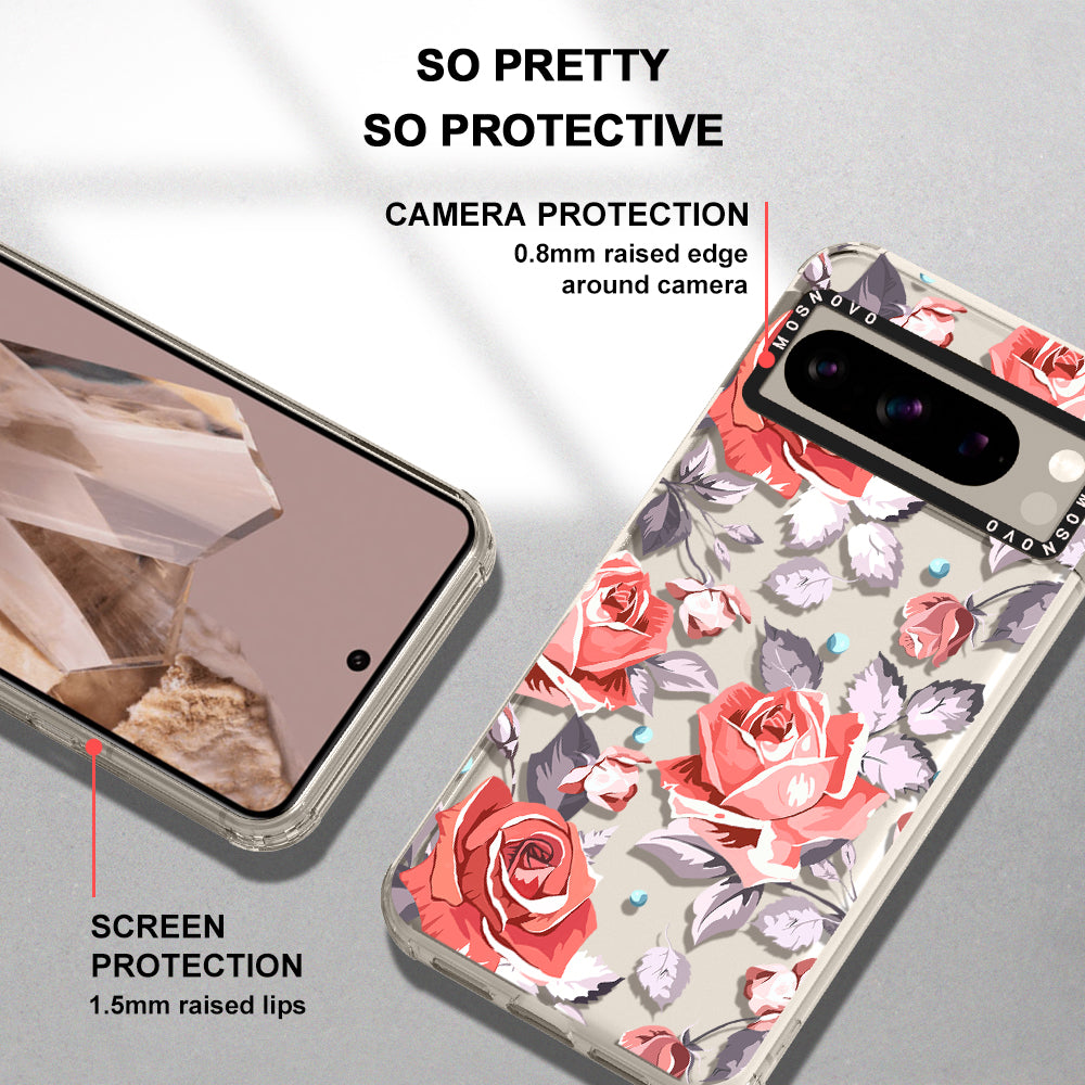 Retro Floral Phone Case - Google Pixel 8 Pro Case