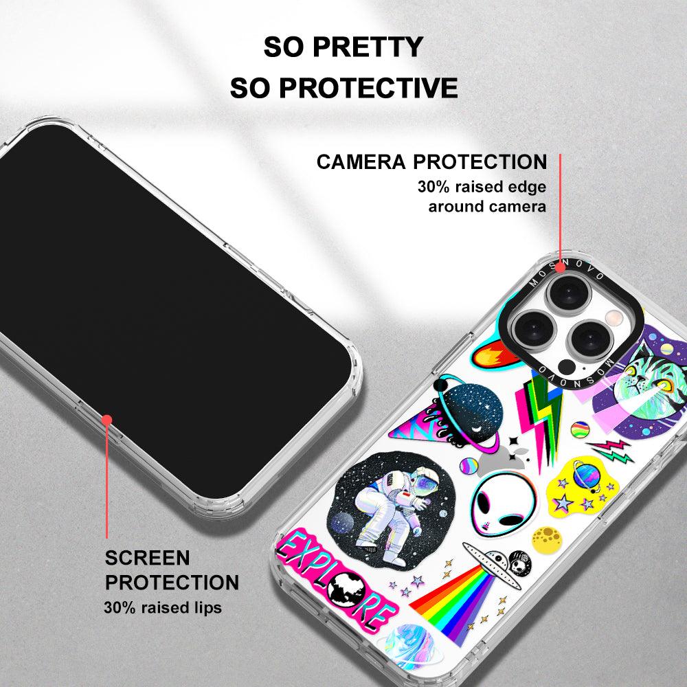 Sci-Fi Stickers Phone Case - iPhone 15 Pro Max Case - MOSNOVO