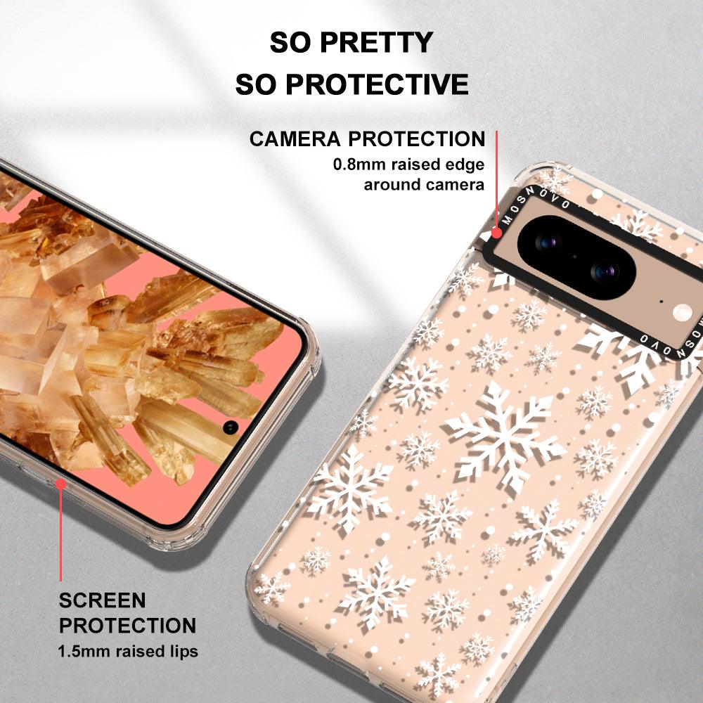 Snowflake Phone Case - Google Pixel 8 Case - MOSNOVO