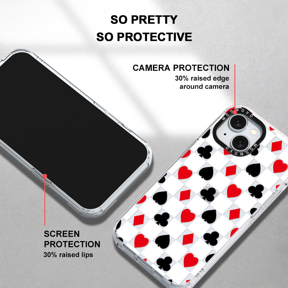 Checker Poker Phone Case - iPhone 15 Plus Case - MOSNOVO