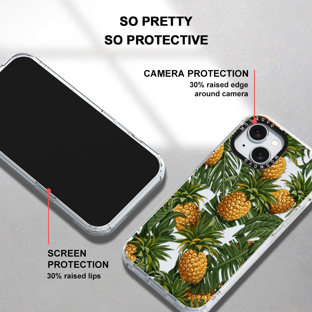 Pineapple Botany Phone Case - iPhone 15 Plus Case - MOSNOVO