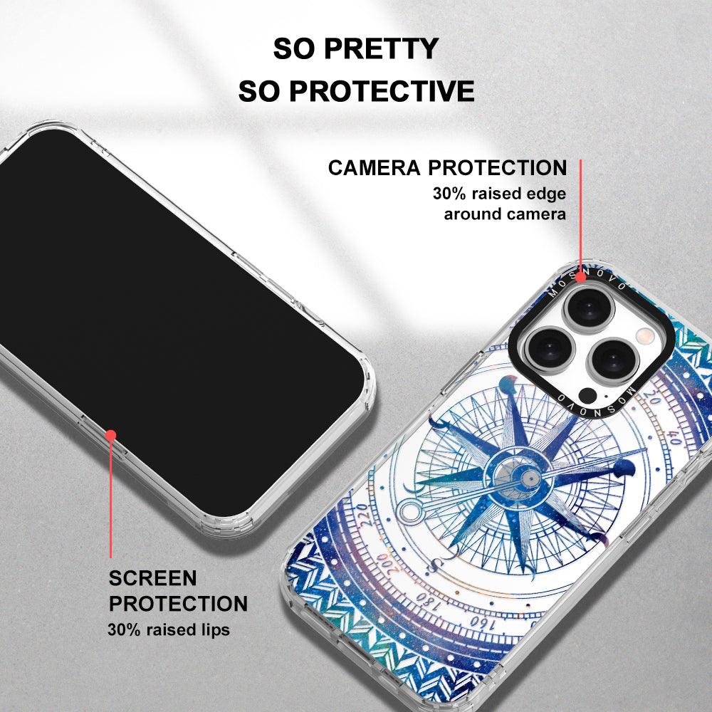 Galaxy Compass Phone Case - iPhone 15 Pro Case - MOSNOVO