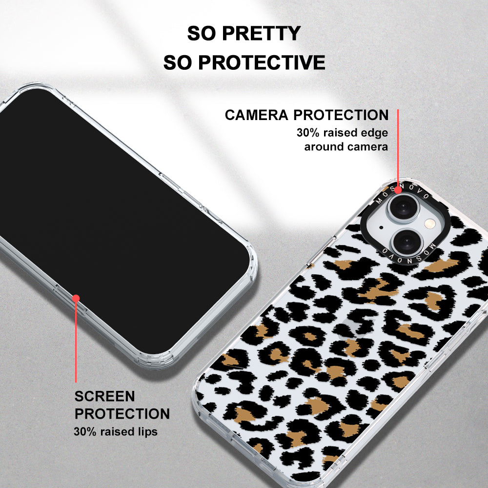 Leopard Print Phone Case - iPhone 15 Case - MOSNOVO