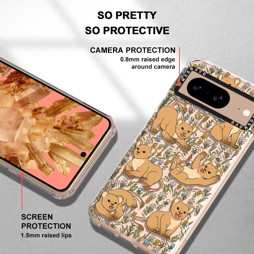 Cute Lion Phone Case - Google Pixel 8 Case - MOSNOVO