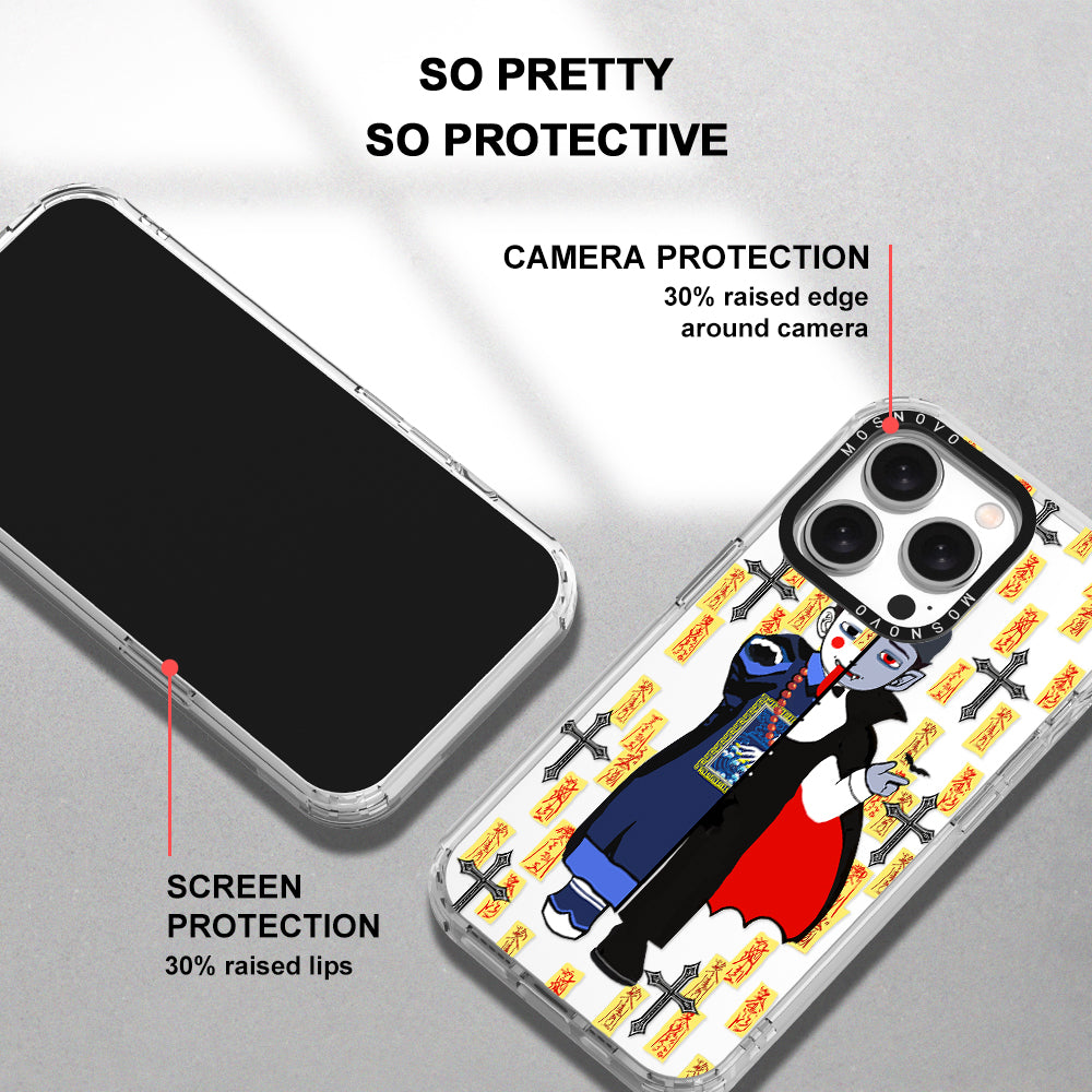 Vampire Vs Jiangshi Phone Case - iPhone 15 Pro Case - MOSNOVO