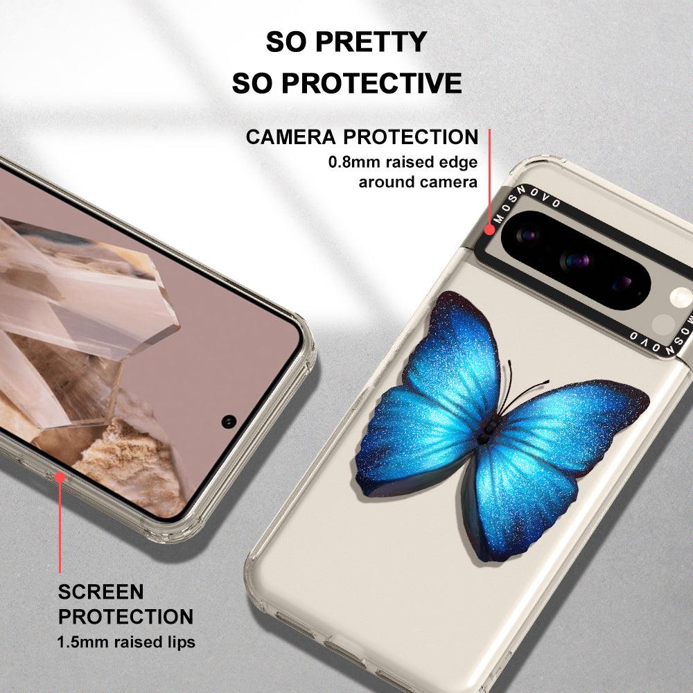 Shimmering Butterfly Phone Case - Google Pixel 8 Pro Case - MOSNOVO